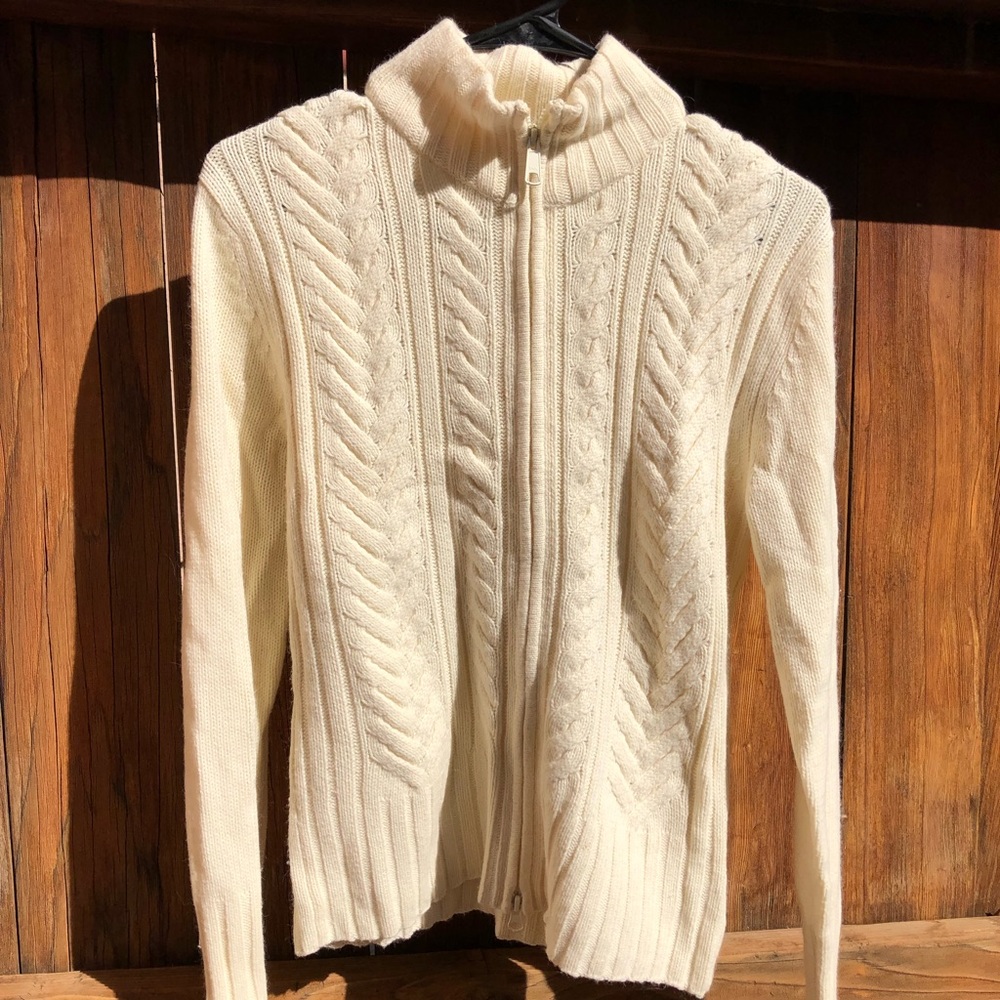 Zip front sweater